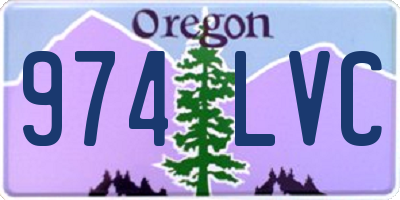 OR license plate 974LVC