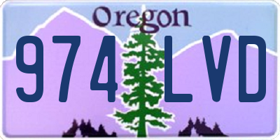 OR license plate 974LVD