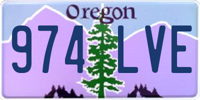OR license plate 974LVE