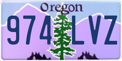 OR license plate 974LVZ