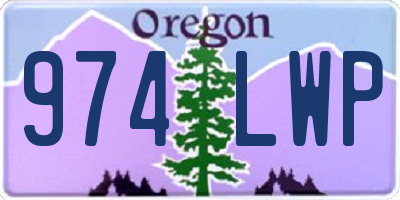 OR license plate 974LWP