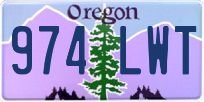 OR license plate 974LWT
