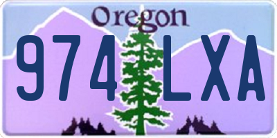 OR license plate 974LXA