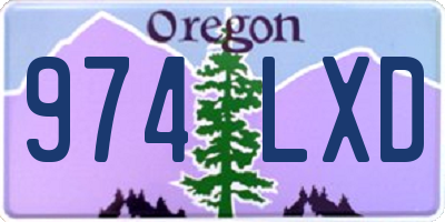 OR license plate 974LXD