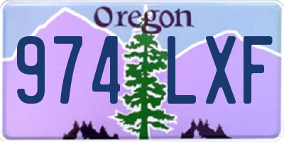 OR license plate 974LXF