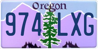 OR license plate 974LXG