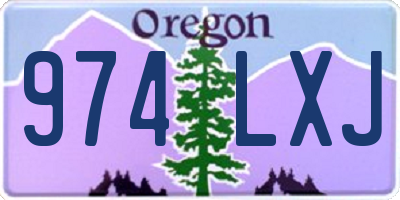 OR license plate 974LXJ