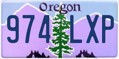 OR license plate 974LXP