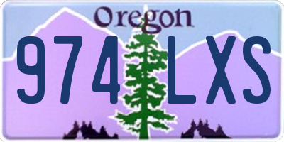 OR license plate 974LXS