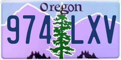 OR license plate 974LXV