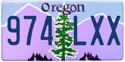 OR license plate 974LXX