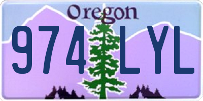 OR license plate 974LYL