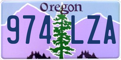 OR license plate 974LZA