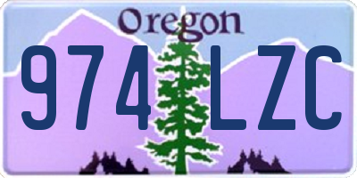 OR license plate 974LZC