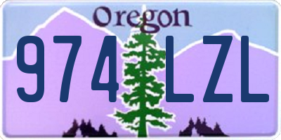 OR license plate 974LZL