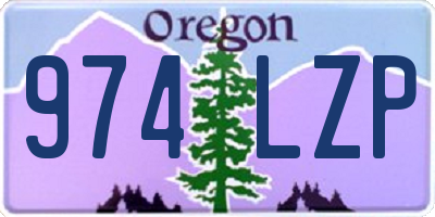 OR license plate 974LZP