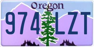 OR license plate 974LZT