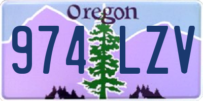 OR license plate 974LZV