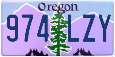 OR license plate 974LZY