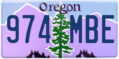 OR license plate 974MBE