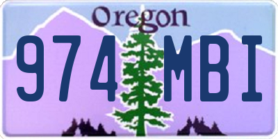 OR license plate 974MBI