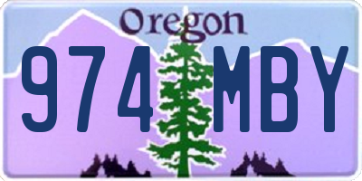 OR license plate 974MBY