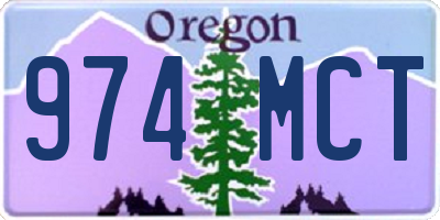 OR license plate 974MCT