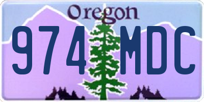 OR license plate 974MDC