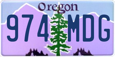 OR license plate 974MDG