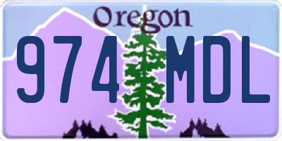 OR license plate 974MDL