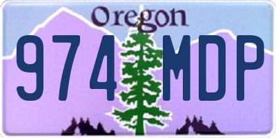 OR license plate 974MDP