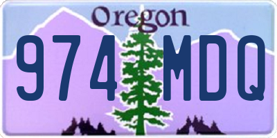 OR license plate 974MDQ