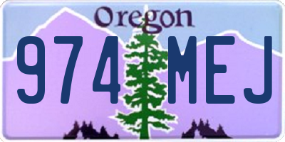 OR license plate 974MEJ