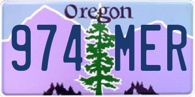 OR license plate 974MER