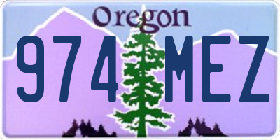 OR license plate 974MEZ