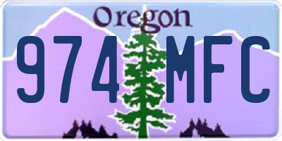 OR license plate 974MFC