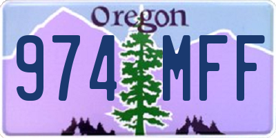 OR license plate 974MFF