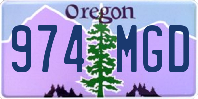 OR license plate 974MGD