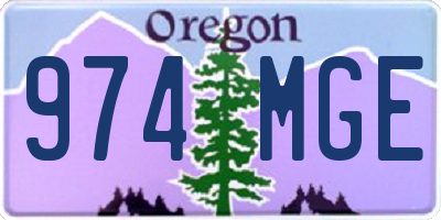 OR license plate 974MGE