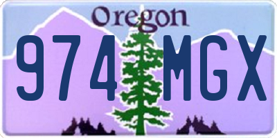 OR license plate 974MGX