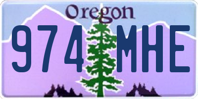 OR license plate 974MHE