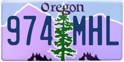 OR license plate 974MHL