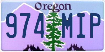 OR license plate 974MIP