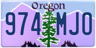 OR license plate 974MJO