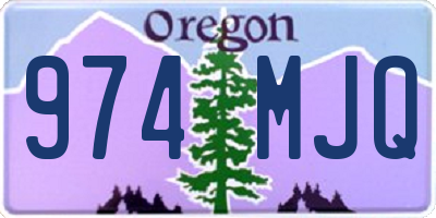 OR license plate 974MJQ
