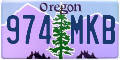 OR license plate 974MKB