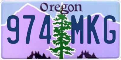 OR license plate 974MKG