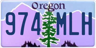 OR license plate 974MLH