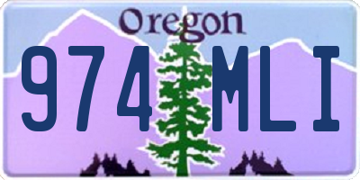 OR license plate 974MLI