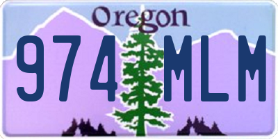 OR license plate 974MLM